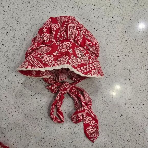 Paulyne of Arizona 3 pc Set Red Bandana Print size medium - Picture 4 of 9